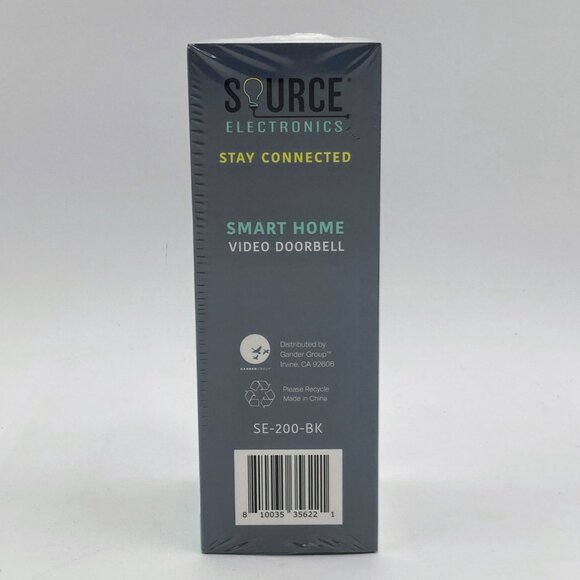Smart Home HD Video Doorbell SE-200BK Source Electronics 2-Way, Night Vision NIB - Picture 3 of 5
